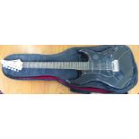 A Yamaha RGX112P six string electric guitar with a soft hide case S