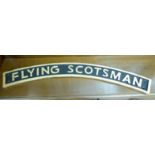 A cast iron sign 'Flying Scotsman' 28''w CA
