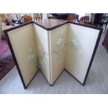 A modern Chinese four-fold screen,