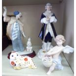 A Royal Dux porcelain figure, a young man wearing a wig, frockcoat and britches 13.