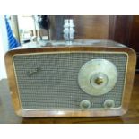 A 'vintage' radio table lamp (later converted with a modern fitting) F