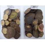 Uncollated 'antique' pressed medallions and coins 11