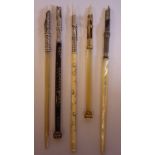 Five 'vintage' dip pens, viz.