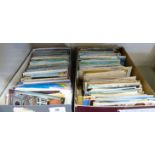 Two boxes of uncollated, mainly used,