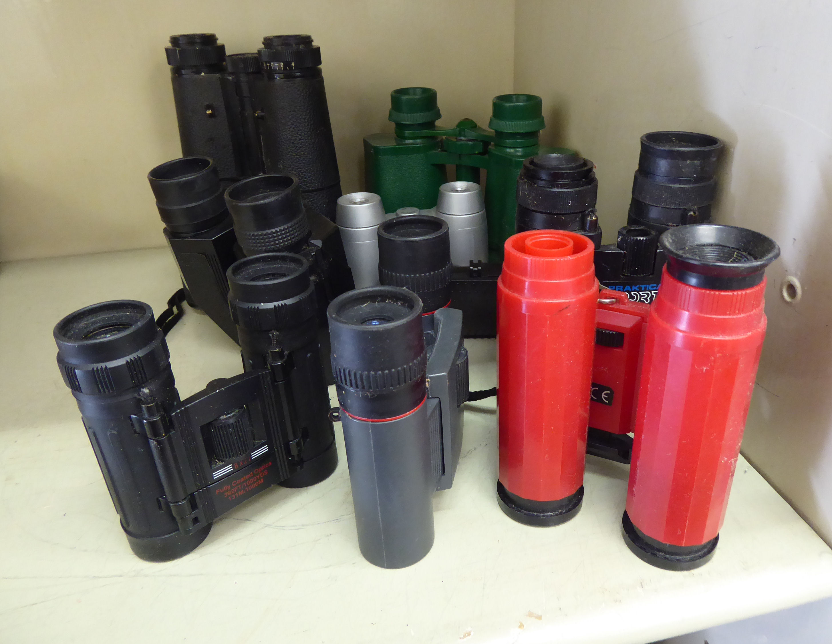 Nine pairs of binoculars: to include a pair of Swift Aerolite, model no.