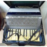 A Traviata piano accordion cased CA