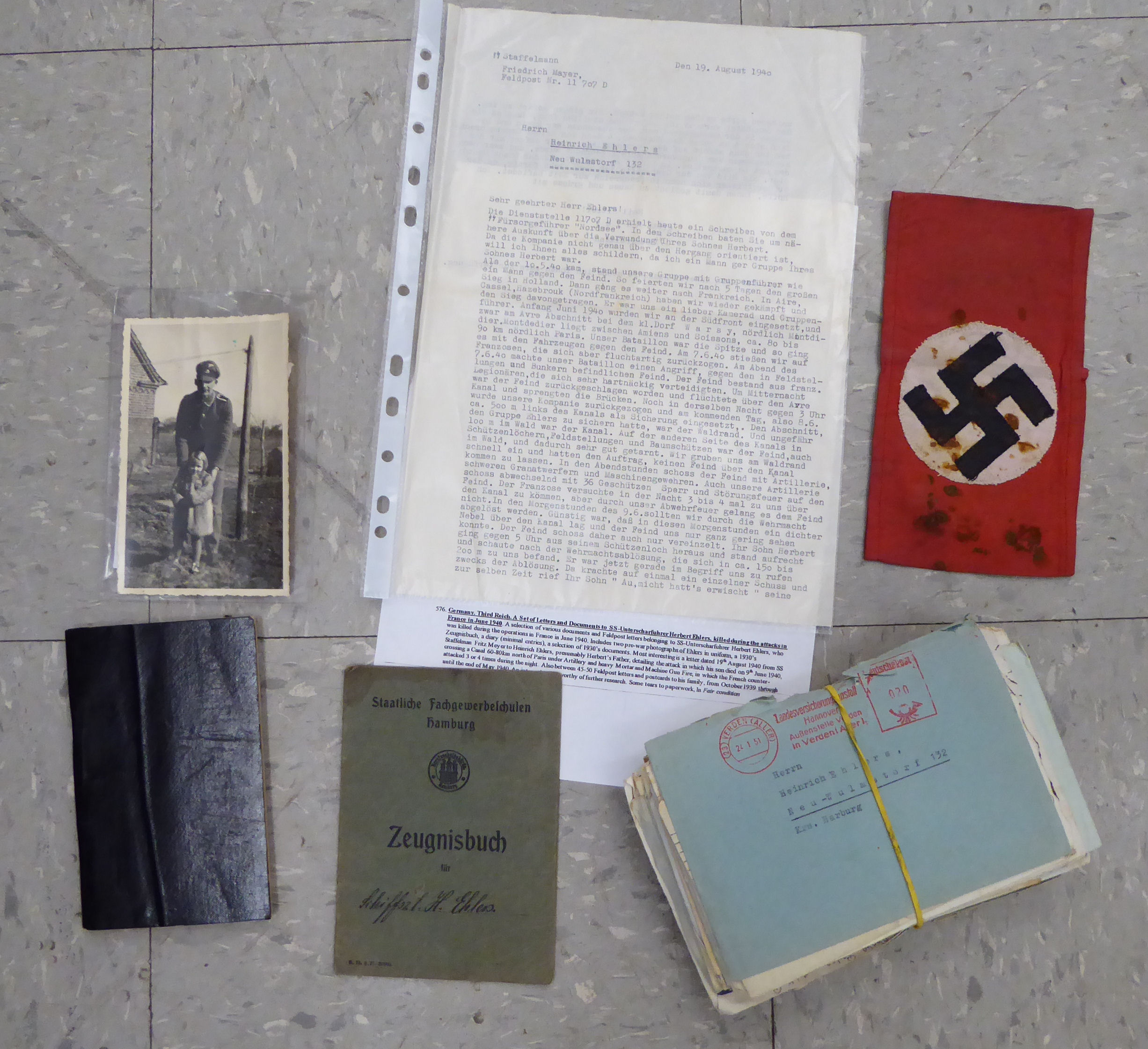 German military photographs, letters, award documents and collectables, - Image 2 of 2