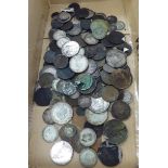 Uncollated (fire damaged) coins: to include dollars and five shillings 11