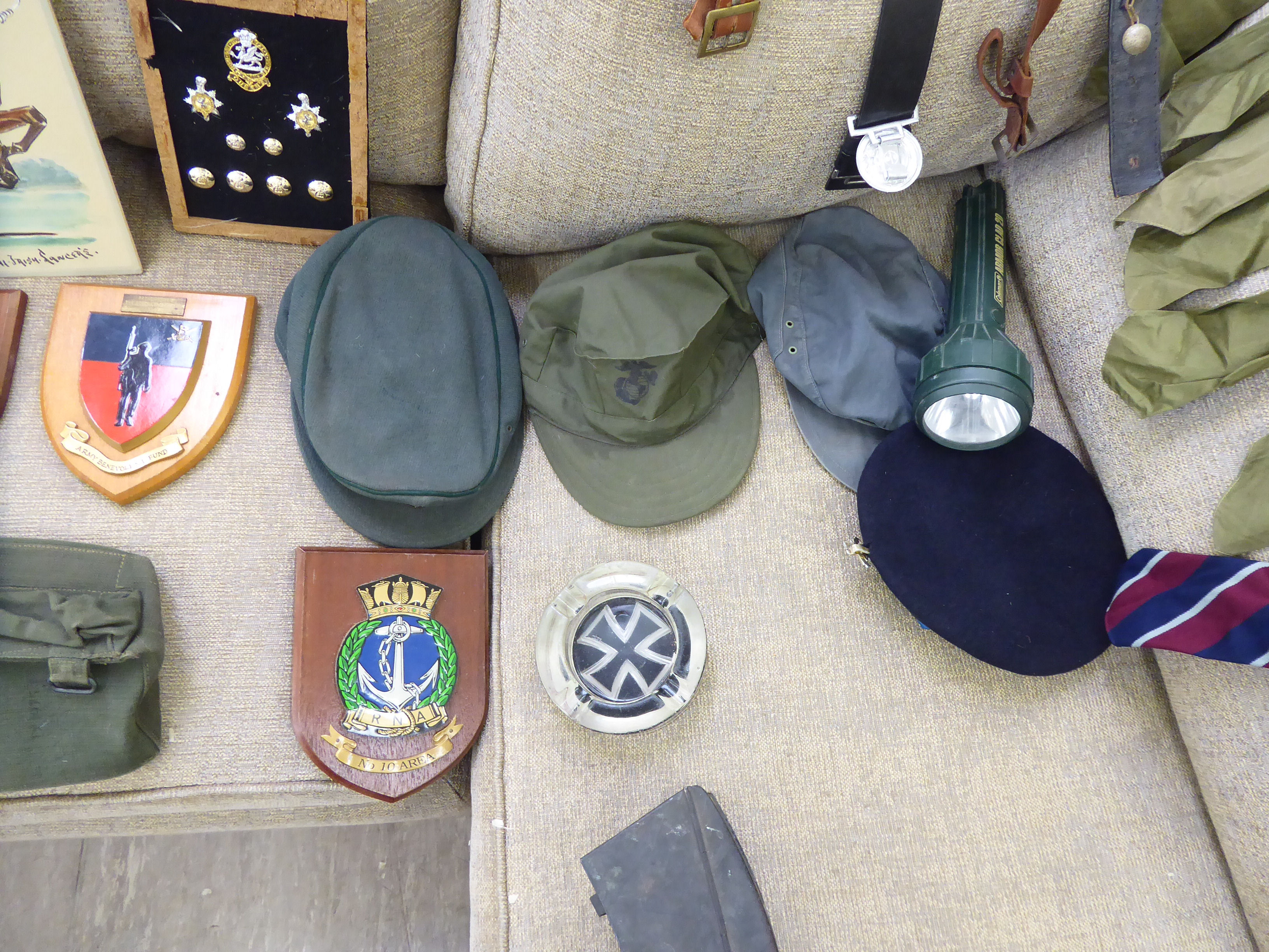 Military collectables: to include a German life vest (Please Note: this lot is offered subject to - Image 4 of 8