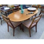 A modern Nathan teak dining table,