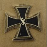 A World War II 1st Class Iron Cross cased (Please Note: this lot is offered subject to the