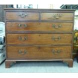 A George III Gillows of Lancaster mahogany five drawer dressing chest,