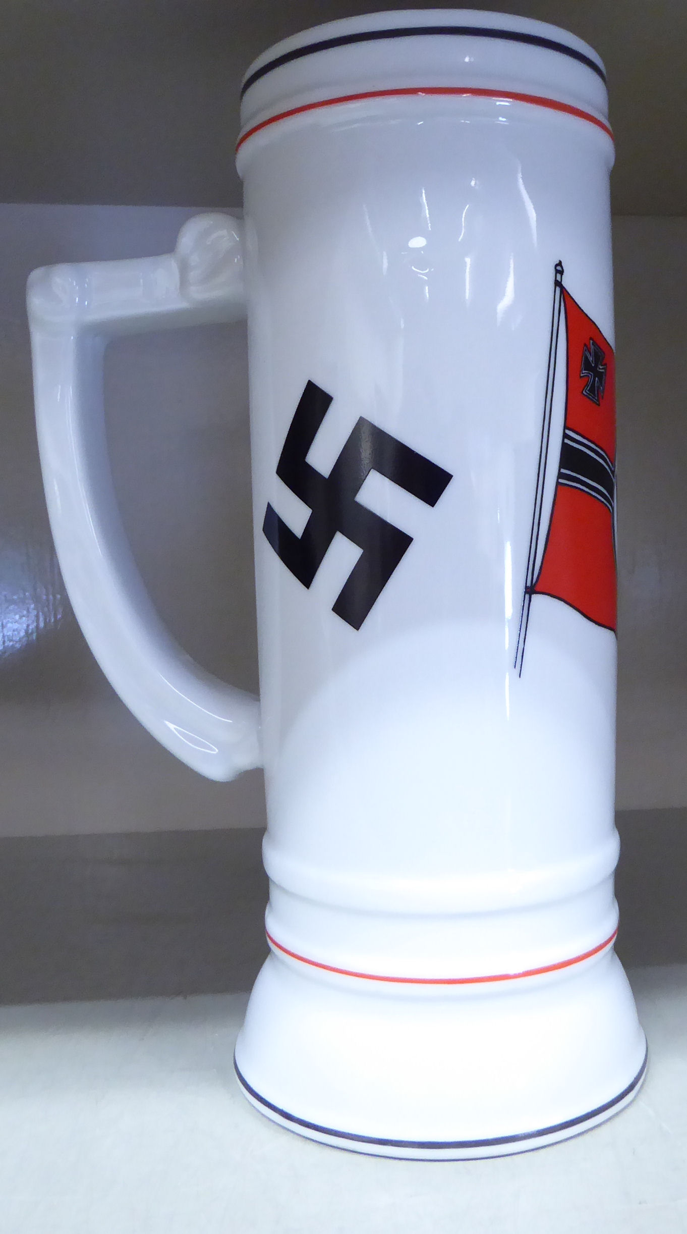 A German porcelain beer stein, - Image 2 of 3