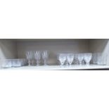 Various sets of slice decorated crystal,