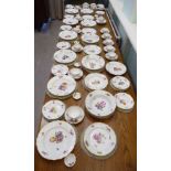 A mid 20thC Royal Copenhagen Frijsenborg porcelain part service,