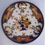 A mid 19thC Derby porcelain shallow, footed dish,