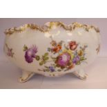 A late 19thC Continental porcelain bulbous bowl,