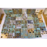 A substantial, uncollated collection of military and related brass and other uniform buttons,