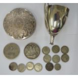 19thC and 20thC coins: to include a Victorian crown 1890;