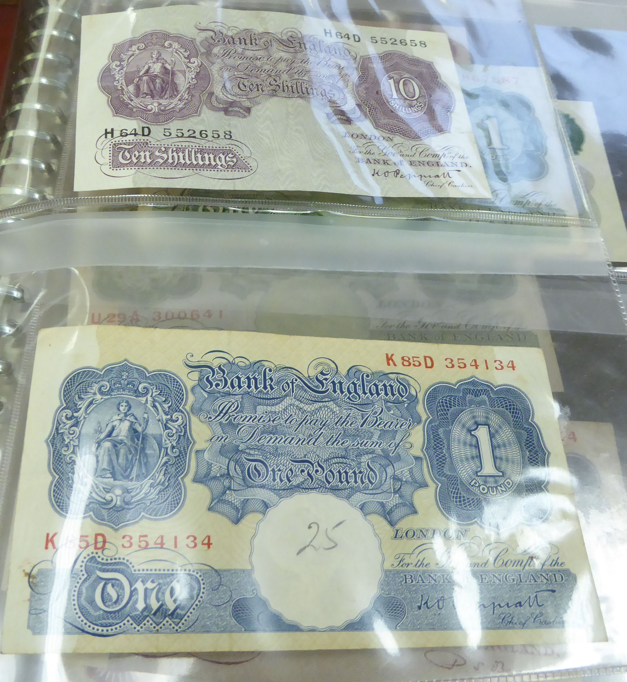 Two uncollated albums collections, containing banknotes from Peru, Uruguay, Turkey, China, Brazil, - Image 11 of 13