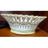 A 20thC Sevres china basket design bowl,