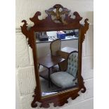 A mid 20thC Regency design mahogany framed mirror,