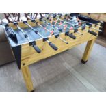 A modern pine effect foosball table 32''h 24''w 48''L CA