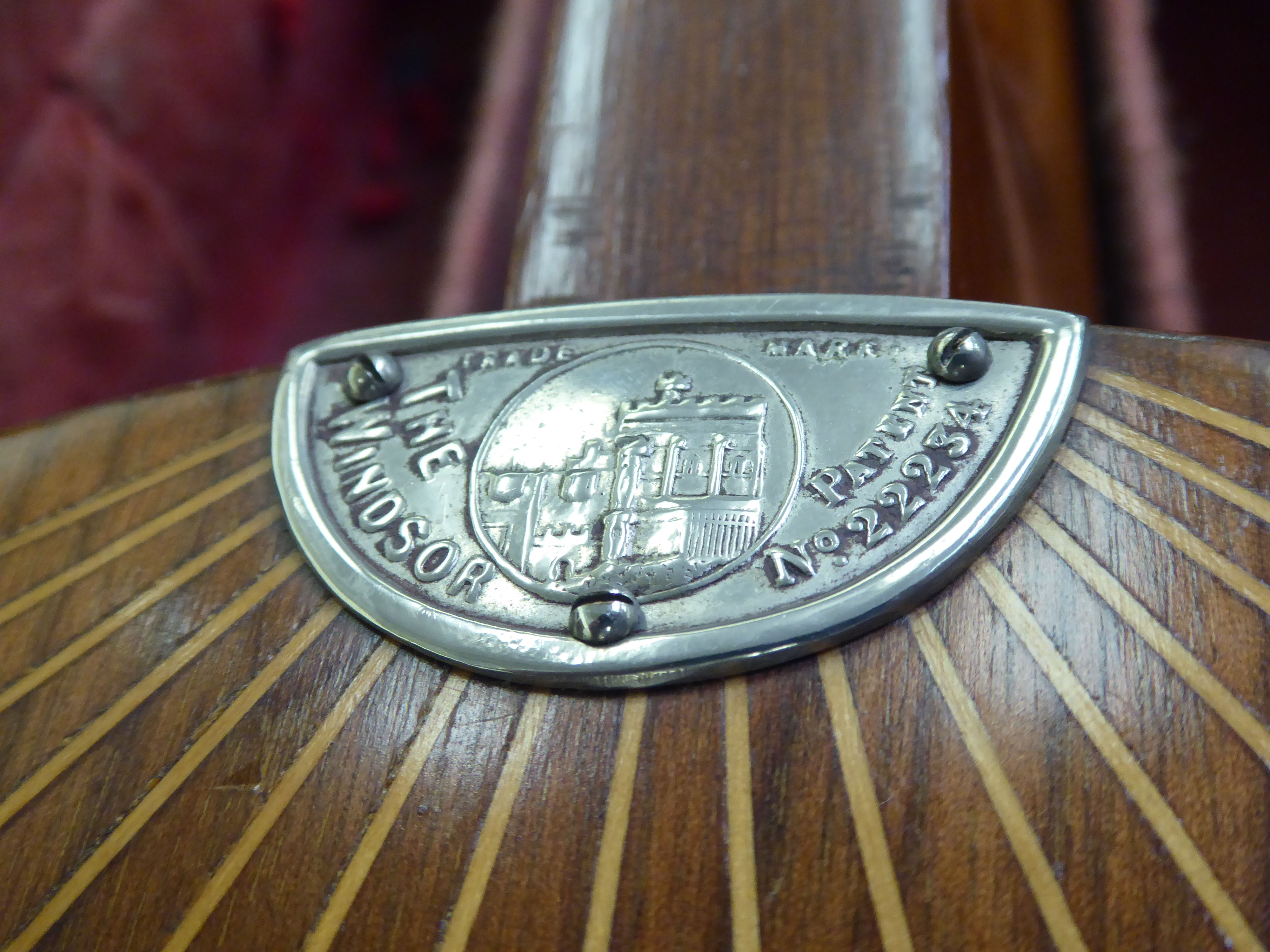 'The Windsor' rosewood cased five string banjo stamped no. - Image 4 of 4