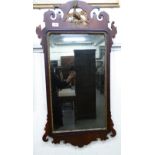 A Victorian Regency design mahogany framed mirror,