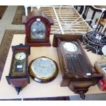 Clocks: to include a modern mahogany cased example;