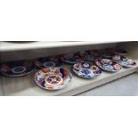 Ten early 20thC Japanese Imari porcelain plates,