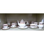 Royal Grafton fine bone china Majestic pattern teaware,
