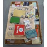 Uncollated early 20thC smoking related collectables: to include branded tobacco tins and cigarette