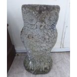 A composition stone novelty planter,