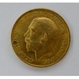 A George V sovereign,