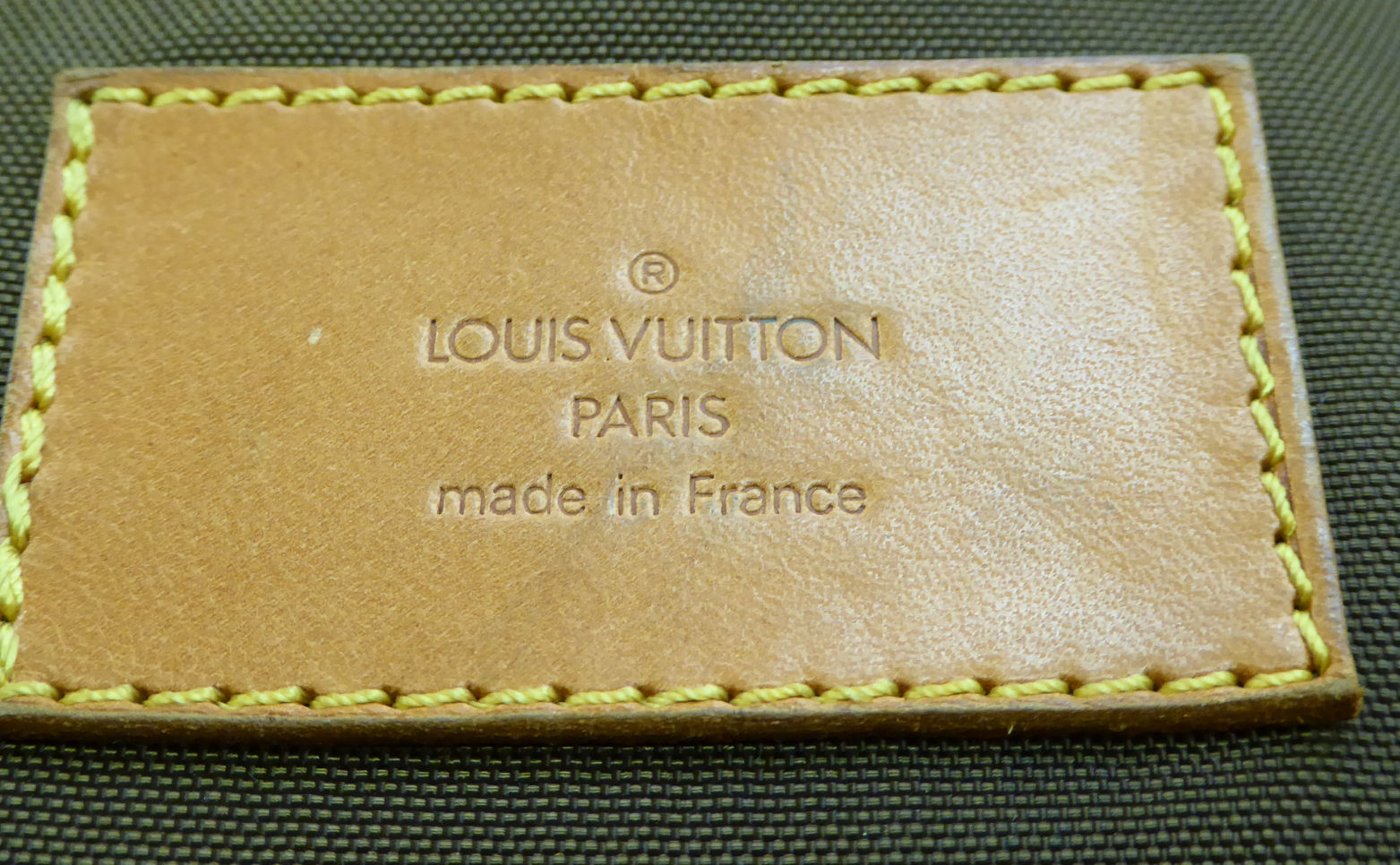 A Louis Vuitton suit carrier/holdall with brown hide handles, - Image 4 of 4