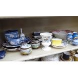 Decorative ceramics: to include a modern Royal Crown Derby china plate,