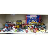 Uncollated Dinky and other diecast model vehicles: to include a car transporter,