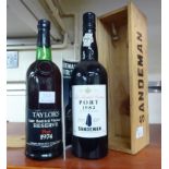 A bottle of Sandeman 1983 'vintage' port;