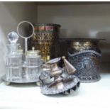 Silver plated and other domestic ware: to include three dissimilar,