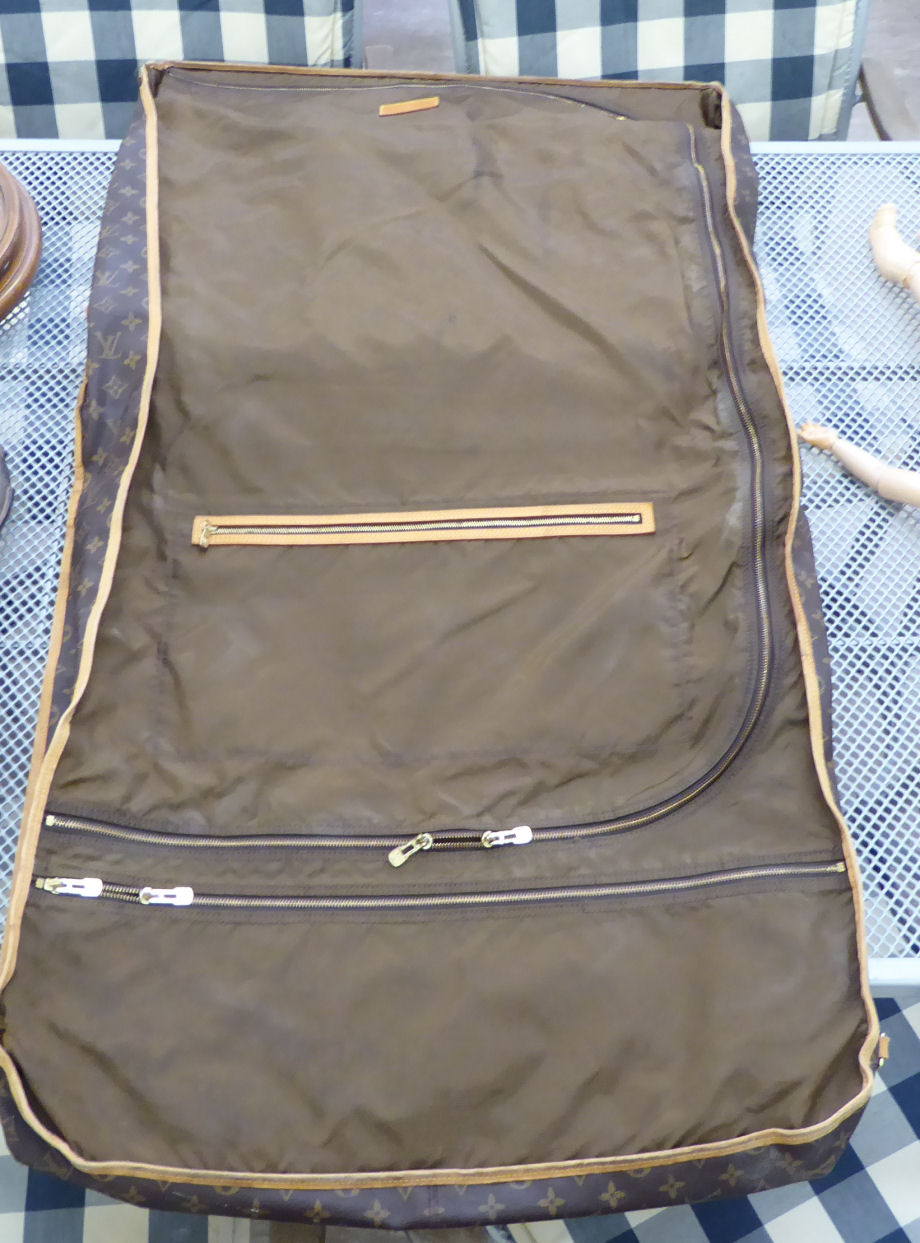 A Louis Vuitton suit carrier/holdall with brown hide handles, - Image 2 of 4