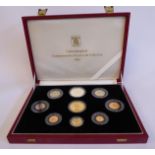 A Royal Mint nine piece, United Kingdom Commemorative Proof Coin Collection,