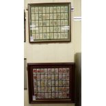 A framed set of fifty Wills cigarette cards 'Rules';
