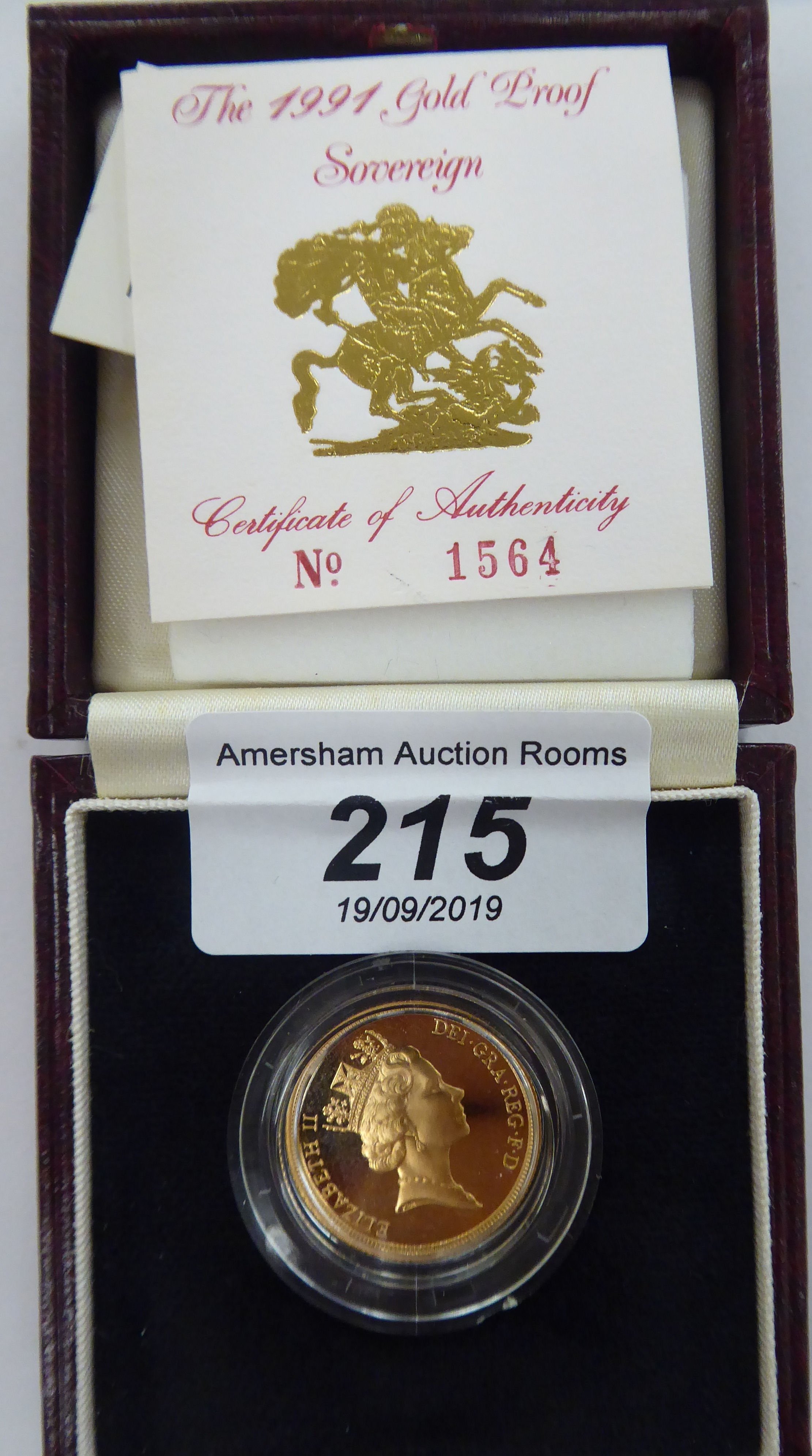 An Elizabeth II proof sovereign,