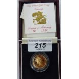 An Elizabeth II proof sovereign,