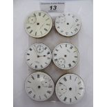 Six late 19th/early 20thC Waltham watch movements,