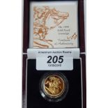 An Elizabeth II proof sovereign,