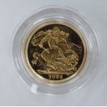 An Elizabeth II proof sovereign,