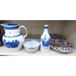 19th & later Chinese porcelain and a pearlware jugs,