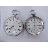 Two late 19th/early 20thC silver cased pocket watches,